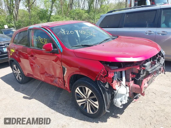 ✅ 2020 Mitsubishi Outlander ES • VIN: JA4AR3AUXLU018509 • Lot: 42094236. Listed on IAAI with 90,415 mi. Free auction sales archive from the USA and detailed vehicle history report at DreamBid. Image 1.