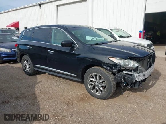✅ 2013 Infiniti JX35 • VIN: 5N1AL0MM1DC322347 • Lot: 45167764. Wystawiony na IAAI z przebiegiem 180 495 mil. Bezpłatny archiwum sprzedaży aukcyjnych z USA i szczegółowy raport historii pojazdu na DreamBid. Zdjęcie 1.
