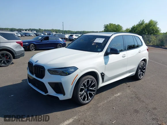 ✅ 2022 BMW X5 M • VIN: 5YMJU0C01N9N02563 • Lot: 42766743. Listed on IAAI with 90,649 mi. Free auction sales archive from the USA and detailed vehicle history report at DreamBid. Image 2.