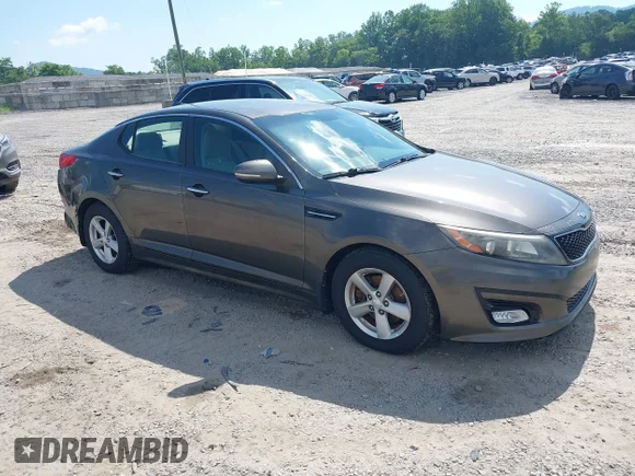 ✅ 2014 Kia Optima LX • VIN: 5XXGM4A71EG317510 • Лот: 45380265. Опубликован ранее на IAAI с пробегом 104 101 миль. Бесплатный доступ к архиву аукционных продаж из США и подробный отчёт об истории автомобиля на DreamBid. Изображение 1.