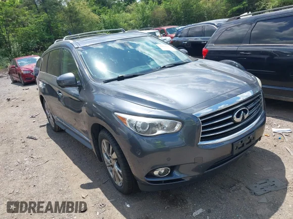 ✅ 2013 Infiniti JX35 • VIN: 5N1AL0MM9DC350915 • Лот: 42076964. Опубліковано раніше на IAAI з пробігом 162 617 миль. Безкоштовний доступ до архіву аукціонних продажів зі США та докладний звіт про історію автомобіля на DreamBid. Зображення 1.