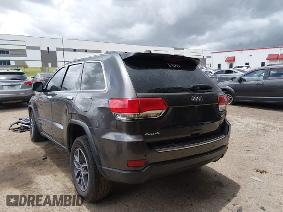✅ 2018 Jeep Grand Cherokee Limited • VIN: 1C4RJFBG6JC446283 • Lot: 45341499. Wystawiony na IAAI z przebiegiem 92 251 mil. Bezpłatny archiwum sprzedaży aukcyjnych z USA i szczegółowy raport historii pojazdu na DreamBid. Zdjęcie 3.