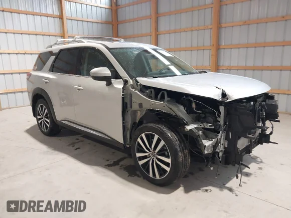✅ 2024 Nissan Pathfinder Platinum • VIN: 5N1DR3DJ3RC308654 • Лот: 44985718. Опубліковано раніше на IAAI з пробігом 22 074 миль. Безкоштовний доступ до архіву аукціонних продажів зі США та докладний звіт про історію автомобіля на DreamBid. Зображення 1.