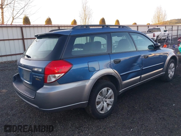 ✅ 2008 Subaru Outback • VIN: 4S4BP60C587329826 • Lot: 43740424. Wystawiony na IAAI z przebiegiem 185 442 mil. Bezpłatny archiwum sprzedaży aukcyjnych z USA i szczegółowy raport historii pojazdu na DreamBid. Zdjęcie 4.