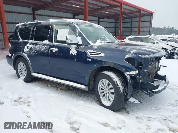 ✅ 2018 Nissan Armada Platinum • VIN: JN8AY2NE6J9730185 • Лот: 43994678. Опубликован ранее на IAAI с пробегом 119 052 миль. Бесплатный доступ к архиву аукционных продаж из США и подробный отчёт об истории автомобиля на DreamBid. Изображение 1.
