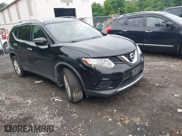 ✅ 2015 Nissan Rogue SV • VIN: KNMAT2MV2FP511626 • Lot: 45360932. Listed on IAAI with 106,426 mi. Free auction sales archive from the USA and detailed vehicle history report at DreamBid. Image 1.