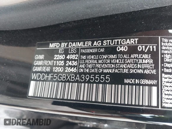 ✅ 2011 Mercedes-Benz E 350 Sport • VIN: WDDHF5GBXBA395555 • Лот: 43334706. Опубликован ранее на IAAI с пробегом 198 990 миль. Бесплатный доступ к архиву аукционных продаж из США и подробный отчёт об истории автомобиля на DreamBid. Изображение 9.