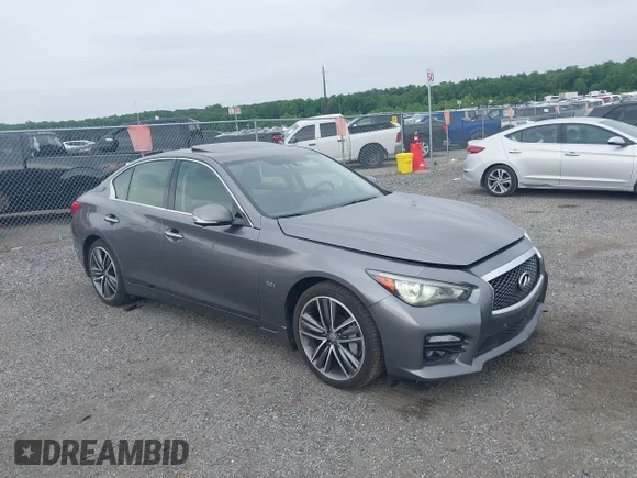 ✅ 2016 Infiniti Q50 Sport • VIN: JN1EV7AR4GM346703 • Lot: 45347345. Listed on IAAI with 251,685 mi. Free auction sales archive from the USA and detailed vehicle history report at DreamBid. Image 1.