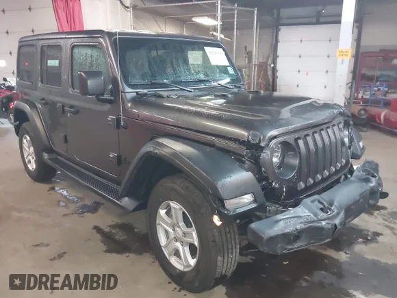 ✅ 2022 Jeep Wrangler Unlimited Willys • VIN: 1C4HJXDN9NW144374 • Lot: 42325098. Listed on IAAI with 10,948 mi. Free auction sales archive from the USA and detailed vehicle history report at DreamBid. Image 1.