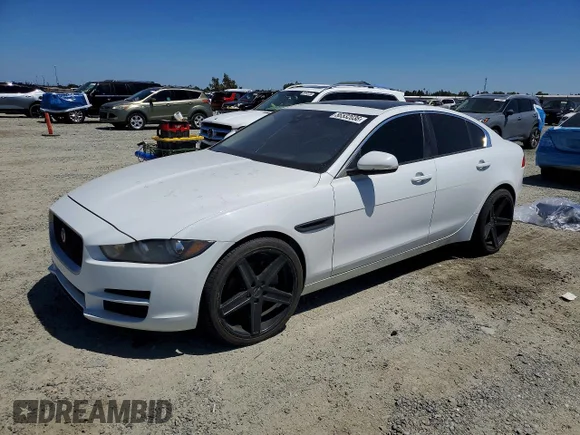✅ 2018 Jaguar XE 25t • VIN: SAJAR4FX7JCP38885 • Lot: 56532036. Listed on Copart with 53,682 mi. Free auction sales archive from the USA and detailed vehicle history report at DreamBid. Image 1.
