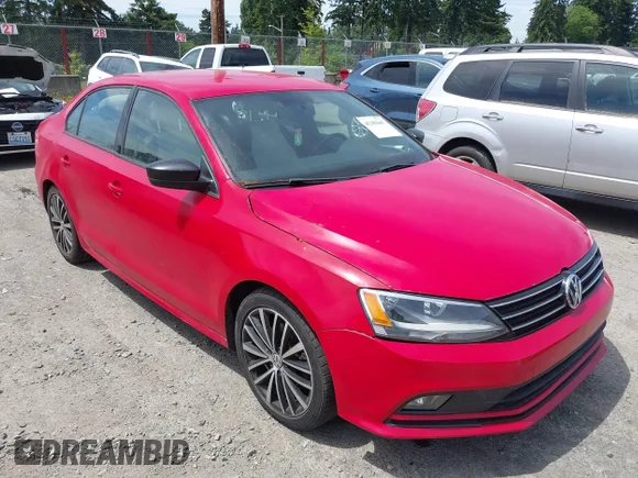 ✅ 2016 Volkswagen Jetta Sport • VIN: 3VWD17AJ0GM322673 • Lot: 45383667. Listed on IAAI with 65,808 mi. Free auction sales archive from the USA and detailed vehicle history report at DreamBid. Image 1.