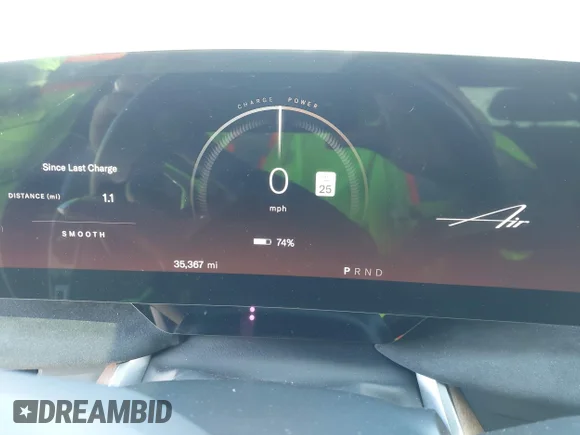 ✅ 2022 Lucid Air Grand Touring • VIN: 50EA1GBA6NA001294 • Lot: 44136216. Wystawiony na IAAI z przebiegiem 35 367 mil. Bezpłatny archiwum sprzedaży aukcyjnych z USA i szczegółowy raport historii pojazdu na DreamBid. Zdjęcie 7.