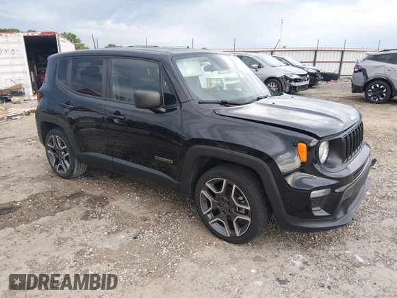 ✅ 2020 Jeep Renegade Sport • VIN: ZACNJAAB4LPL76155 • Lot: 45098363. Listed on IAAI with 51,559 mi. Free auction sales archive from the USA and detailed vehicle history report at DreamBid. Image 1.