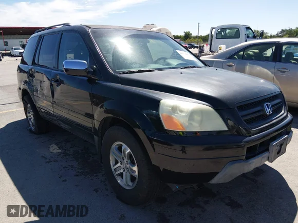 ✅ 2003 Honda Pilot EX • VIN: 2HKYF18563H558756 • Лот: 44774471. Опубліковано раніше на IAAI з пробігом 292 535 миль. Безкоштовний доступ до архіву аукціонних продажів зі США та докладний звіт про історію автомобіля на DreamBid. Зображення 1.