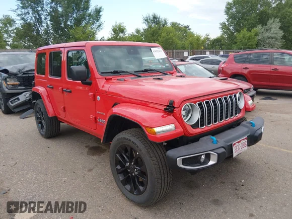 ✅ 2024 Jeep Wrangler Sahara • VIN: 1C4RJXP60RW226993 • Лот: 45435432. Опубліковано раніше на IAAI з пробігом 435 532 миль. Безкоштовний доступ до архіву аукціонних продажів зі США та докладний звіт про історію автомобіля на DreamBid. Зображення 1.