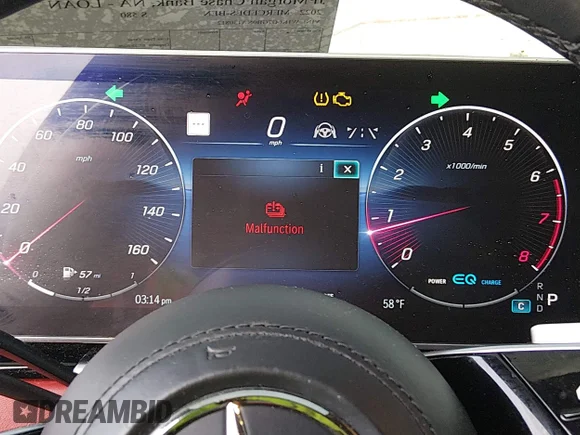 ✅ 2022 Mercedes-Benz S 580 • VIN: W1K6G7GB0NA130812 • Lot: 44462146. Wystawiony na IAAI z przebiegiem 50 030 mil. Bezpłatny archiwum sprzedaży aukcyjnych z USA i szczegółowy raport historii pojazdu na DreamBid. Zdjęcie 7.