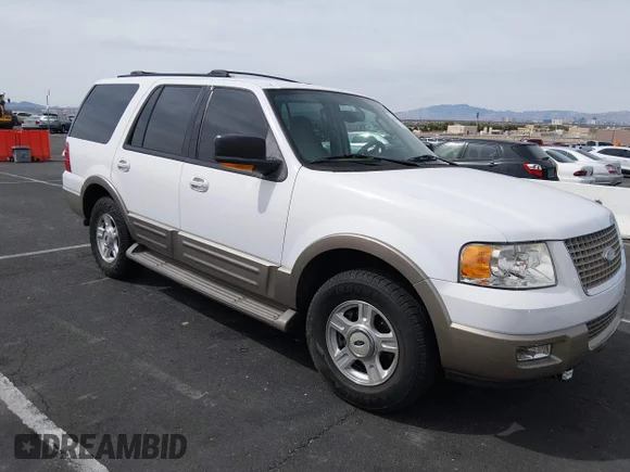 ✅ 2003 Ford Expedition Eddie Bauer • VIN: 1FMRU17W73LC23758 • Lot: 44748632. Wystawiony na IAAI z przebiegiem 119 747 mil. Bezpłatny archiwum sprzedaży aukcyjnych z USA i szczegółowy raport historii pojazdu na DreamBid. Zdjęcie 1.