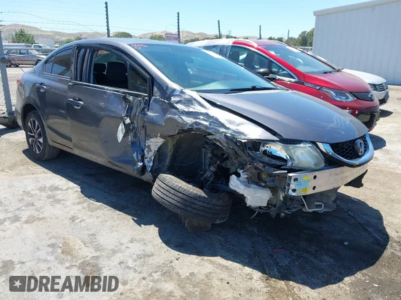 ✅ 2015 Honda Civic EX • VIN: 2HGFB2F84FH535030 • Lot: 45134370. Listed on IAAI with 121,140 mi. Free auction sales archive from the USA and detailed vehicle history report at DreamBid. Image 1.