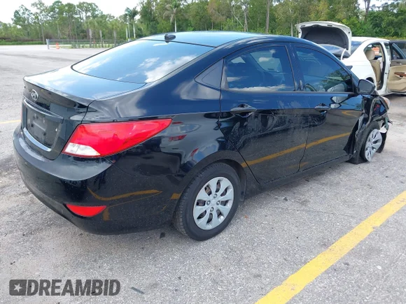 ✅ 2017 Hyundai Accent SE • VIN: KMHCT4AE1HU352011 • Lot: 45068795. Listed on IAAI with 106,939 mi. Free auction sales archive from the USA and detailed vehicle history report at DreamBid. Image 4.