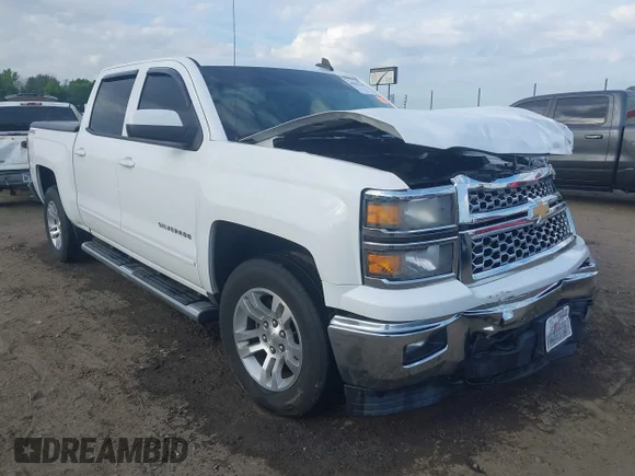 ✅ 2015 Chevrolet Silverado 1500 LT • VIN: 3GCUKREC1FG533143 • Lot: 44841540. Listed on IAAI with 162,033 mi. Free auction sales archive from the USA and detailed vehicle history report at DreamBid. Image 1.
