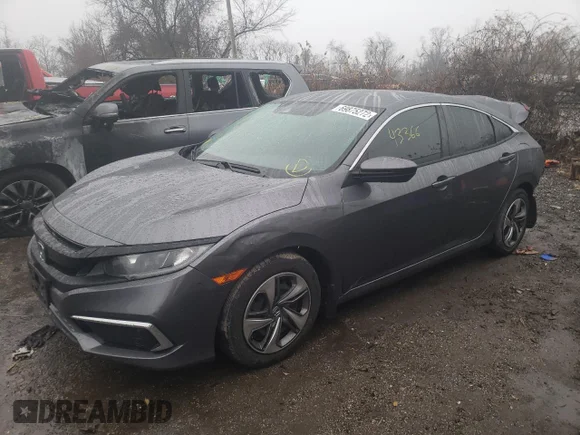 ✅ 2019 Honda Civic LX • VIN: 2HGFC2F62KH549885 • Lot: 69875272. Listed on Copart with 43,366 mi. Free auction sales archive from the USA and detailed vehicle history report at DreamBid. Image 1.