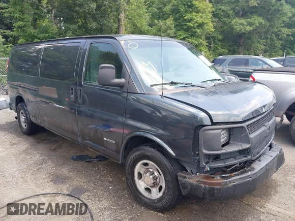 ✅ 2005 Chevrolet Express Cargo • VIN: 1GCHG39U351152412 • Lot: 42559375. Listed on IAAI with Not provided. Free auction sales archive from the USA and detailed vehicle history report at DreamBid. Image 1.