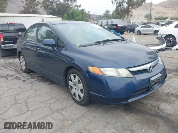 ✅ 2008 Honda Civic LX • VIN: 2HGFA16578H531222 • Lot: 45511483. Listed on IAAI with 255,462 mi. Free auction sales archive from the USA and detailed vehicle history report at DreamBid. Image 1.