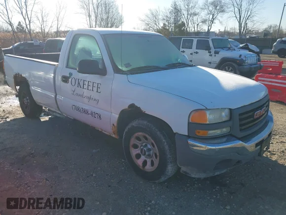 ✅ 2005 GMC Sierra 1500 Work Truck • VIN: 1GTEC14V75Z357638 • Lot: 44598713. Listed on IAAI with 175,406 mi. Free auction sales archive from the USA and detailed vehicle history report at DreamBid. Image 1.