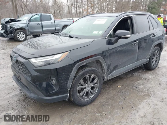 ✅ 2022 Toyota RAV4 Hybrid XLE Premium • VIN: JTMB6RFV4ND066954 • Лот: 44417907. Опубликован ранее на IAAI с пробегом 91 985 миль. Бесплатный доступ к архиву аукционных продаж из США и подробный отчёт об истории автомобиля на DreamBid. Изображение 2.