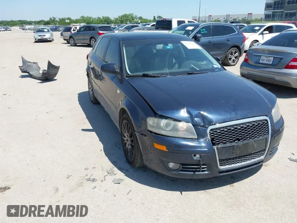 ✅ 2008 Audi A3 • VIN: WAUNF78P48A007728 • Lot: 45118548. Listed on IAAI with 144,623 mi. Free auction sales archive from the USA and detailed vehicle history report at DreamBid. Image 1.