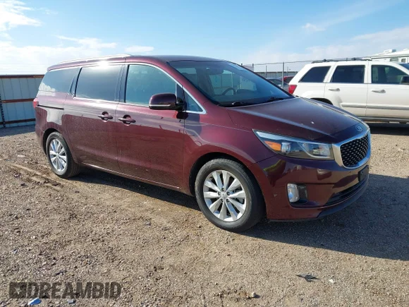 ✅ 2015 Kia Sedona EX • VIN: KNDMC5C17F6048742 • Лот: 43816003. Опубліковано раніше на IAAI з пробігом 93 595 миль. Безкоштовний доступ до архіву аукціонних продажів зі США та докладний звіт про історію автомобіля на DreamBid. Зображення 1.
