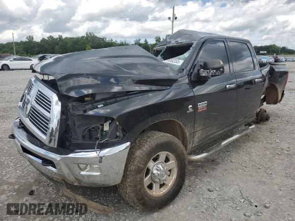 ✅ 2010 Dodge 2500 SLT • VIN: 3D7UT2CL9AG155255 • Lot: 60169255. Listed on Copart with Not provided. Free auction sales archive from the USA and detailed vehicle history report at DreamBid. Image 1.