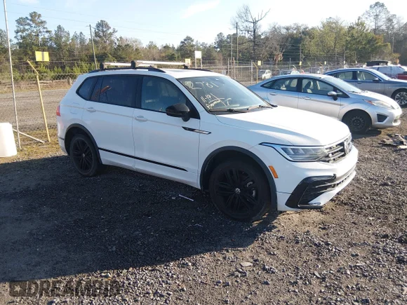 ✅ 2022 Volkswagen Tiguan SE R-Line Black • VIN: 3VVCB7AX9NM166471 • Lot: 44555563. Listed on IAAI with 55,157 mi. Free auction sales archive from the USA and detailed vehicle history report at DreamBid. Image 1.