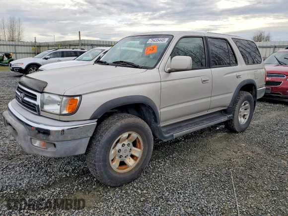 ✅ 1999 Toyota 4Runner SR5 • VIN: JT3HN86R4X0208597 • Lot: 75435445. Listed on Copart with 215,379 mi. Free auction sales archive from the USA and detailed vehicle history report at DreamBid. Image 1.
