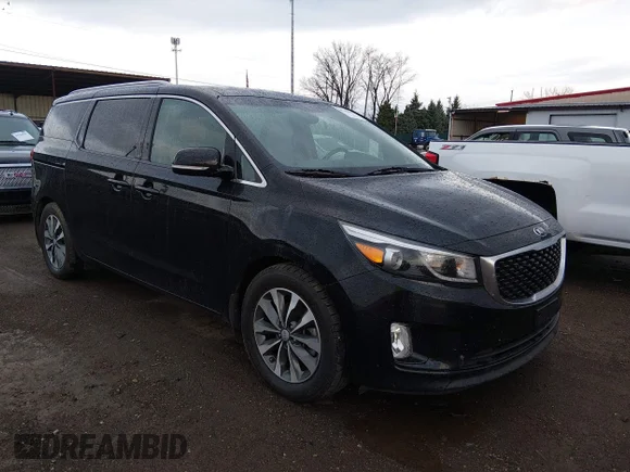 ✅ 2016 Kia Sedona SX • VIN: KNDMC5C13G6125415 • Лот: 44744650. Опубліковано раніше на IAAI з пробігом 146 735 миль. Безкоштовний доступ до архіву аукціонних продажів зі США та докладний звіт про історію автомобіля на DreamBid. Зображення 1.