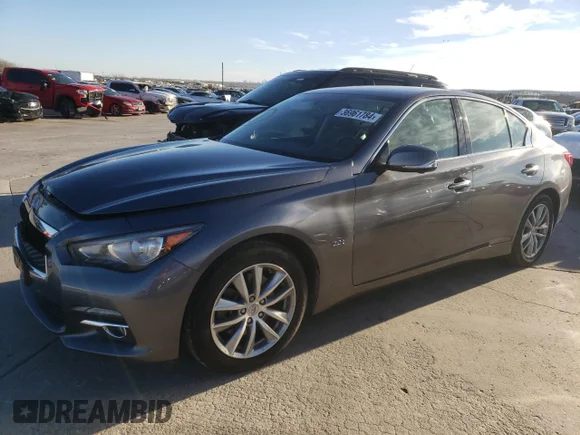 ✅ 2016 Infiniti Q50 Premium • VIN: JN1CV7ARXGM250940 • Лот: 36961784. Опубліковано раніше на Copart з пробігом 67 416 миль. Безкоштовний доступ до архіву аукціонних продажів зі США та докладний звіт про історію автомобіля на DreamBid. Зображення 1.