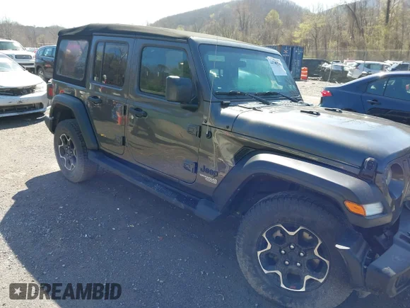 ✅ 2021 Jeep Wrangler Unlimited Willys • VIN: 1C4HJXDN6MW703314 • Lot: 44760839. Listed on IAAI with 63,474 mi. Free auction sales archive from the USA and detailed vehicle history report at DreamBid. Image 1.