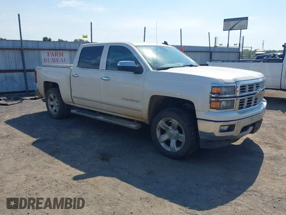 ✅ 2015 Chevrolet Silverado 1500 LTZ • VIN: 3GCUKSEC0FG117155 • Lot: 45094245. Listed on IAAI with 177,427 mi. Free auction sales archive from the USA and detailed vehicle history report at DreamBid. Image 1.