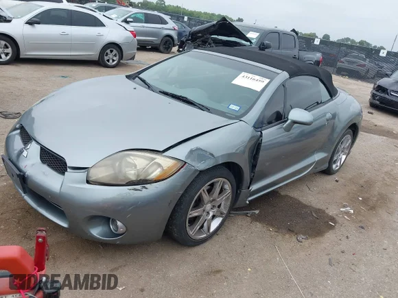 ✅ 2007 Mitsubishi Eclipse GT • VIN: 4A3AL35T57E001493 • Lot: 43116459. Listed on IAAI with 148,604 mi. Free auction sales archive from the USA and detailed vehicle history report at DreamBid. Image 2.