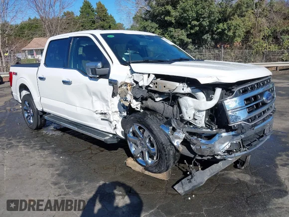 ✅ 2023 Ford F-150 Lariat • VIN: 1FTFW1ED7PFD04587 • Lot: 44120013. Listed on IAAI with Not provided. Free auction sales archive from the USA and detailed vehicle history report at DreamBid. Image 1.