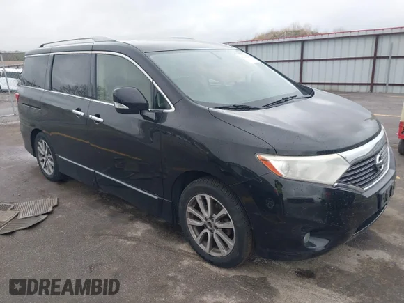 ✅ 2013 Nissan Quest SV • VIN: JN8AE2KP8D9066037 • Lot: 42162527. Wystawiony na IAAI z przebiegiem 144 663 mil. Bezpłatny archiwum sprzedaży aukcyjnych z USA i szczegółowy raport historii pojazdu na DreamBid. Zdjęcie 1.