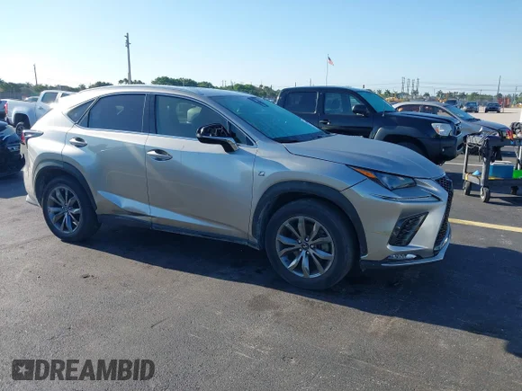 ✅ 2020 Lexus NX 300 F Sport • VIN: JTJJARBZ6L2172170 • Lot: 44965118. Listed on IAAI with 116,185 mi. Free auction sales archive from the USA and detailed vehicle history report at DreamBid. Image 1.