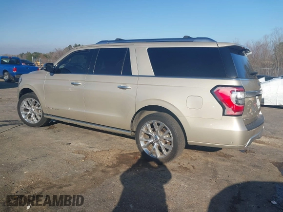 ✅ 2018 Ford Expedition Max Platinum • VIN: 1FMJK1LT4JEA45291 • Lot: 44320025. Wystawiony na IAAI z przebiegiem 133 417 mil. Bezpłatny archiwum sprzedaży aukcyjnych z USA i szczegółowy raport historii pojazdu na DreamBid. Zdjęcie 3.