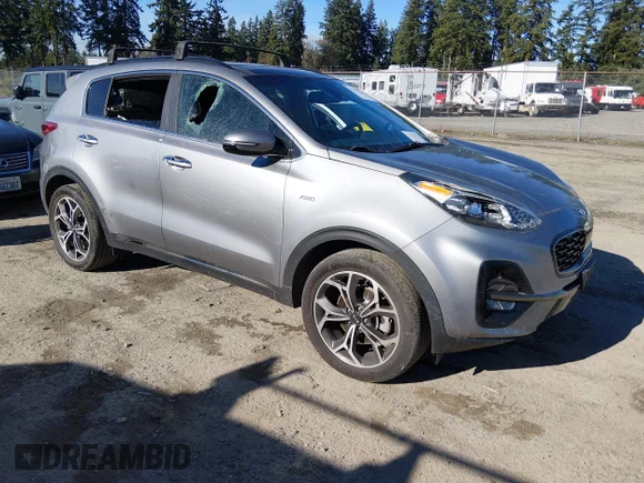 ✅ 2020 Kia Sportage SX Turbo • VIN: KNDPRCA64L7830372 • Lot: 44370104. Listed on IAAI with 82,566 mi. Free auction sales archive from the USA and detailed vehicle history report at DreamBid. Image 1.