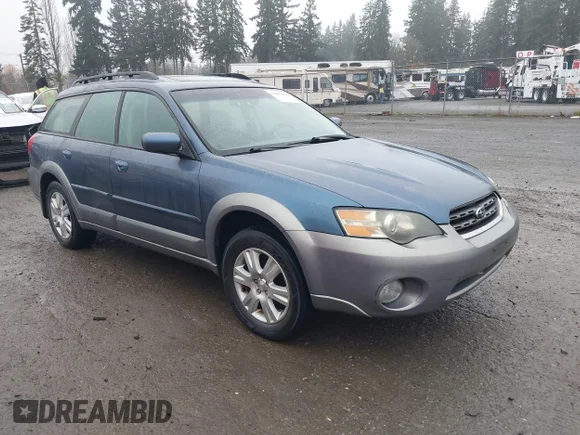 ✅ 2005 Subaru Legacy Outback Limited • VIN: 4S4BP62CX57338532 • Lot: 43809308. Wystawiony na IAAI z przebiegiem 287 229 mil. Bezpłatny archiwum sprzedaży aukcyjnych z USA i szczegółowy raport historii pojazdu na DreamBid. Zdjęcie 1.