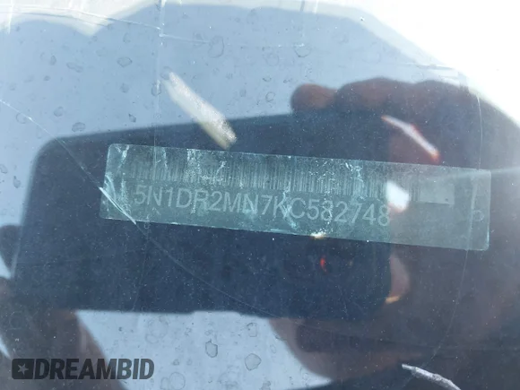 ✅ 2019 Nissan Pathfinder SL • VIN: 5N1DR2MN7KC582748 • Lot: 44765737. Wystawiony na IAAI z przebiegiem Nie podano. Bezpłatny archiwum sprzedaży aukcyjnych z USA i szczegółowy raport historii pojazdu na DreamBid. Zdjęcie 9.