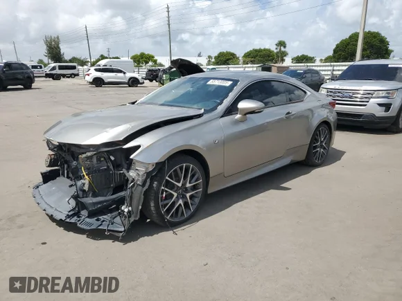 ✅ 2015 Lexus RC 350 F Sport • VIN: JTHHE5BC7F5001830 • Lot: 65713005. Wystawiony na Copart z przebiegiem 8 716 mil. Bezpłatny archiwum sprzedaży aukcyjnych z USA i szczegółowy raport historii pojazdu na DreamBid. Zdjęcie 1.