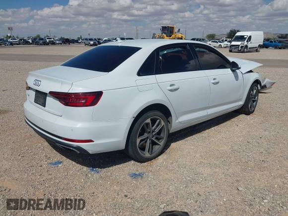 ✅ 2019 Audi A4 Premium • VIN: WAUGMAF45KN016023 • Lot: 43401169. Wystawiony na IAAI z przebiegiem Nie podano. Bezpłatny archiwum sprzedaży aukcyjnych z USA i szczegółowy raport historii pojazdu na DreamBid. Zdjęcie 4.