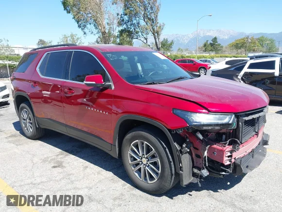 ✅ 2023 Chevrolet Traverse LT Cloth • VIN: 1GNERGKW7PJ310258 • Lot: 45161119. Wystawiony na IAAI z przebiegiem 21 028 mil. Bezpłatny archiwum sprzedaży aukcyjnych z USA i szczegółowy raport historii pojazdu na DreamBid. Zdjęcie 1.