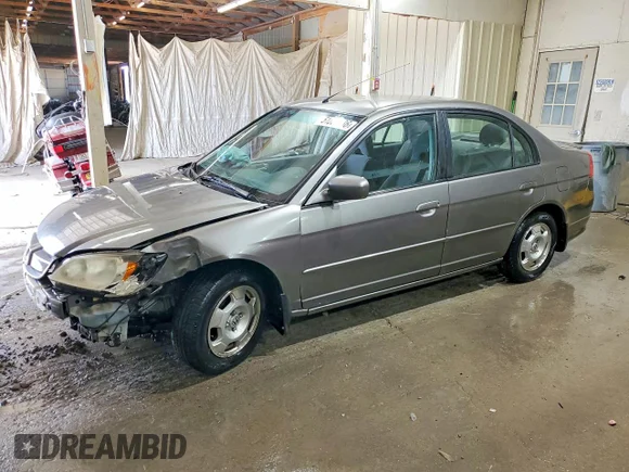 ✅ 2005 Honda Civic • VIN: JHMES96645S020634 • Lot: 51250536. Listed on Copart with 134,638 mi. Free auction sales archive from the USA and detailed vehicle history report at DreamBid. Image 1.